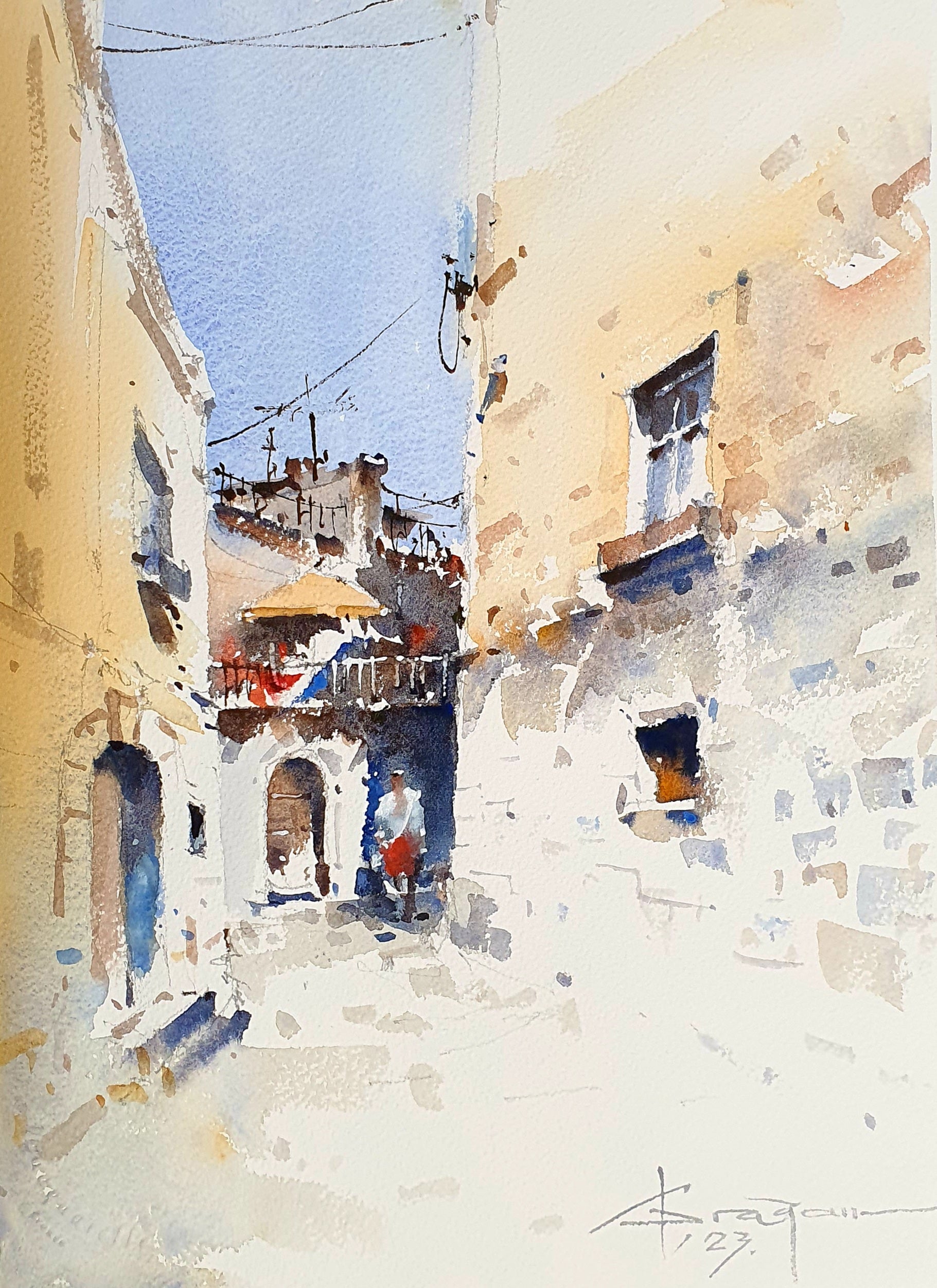 Strada in Otranto, Italia